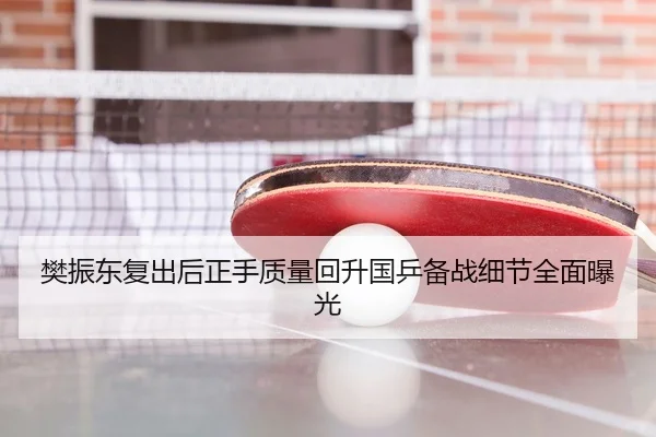 樊振东复出后正手质量回升国乒备战细节全面曝光